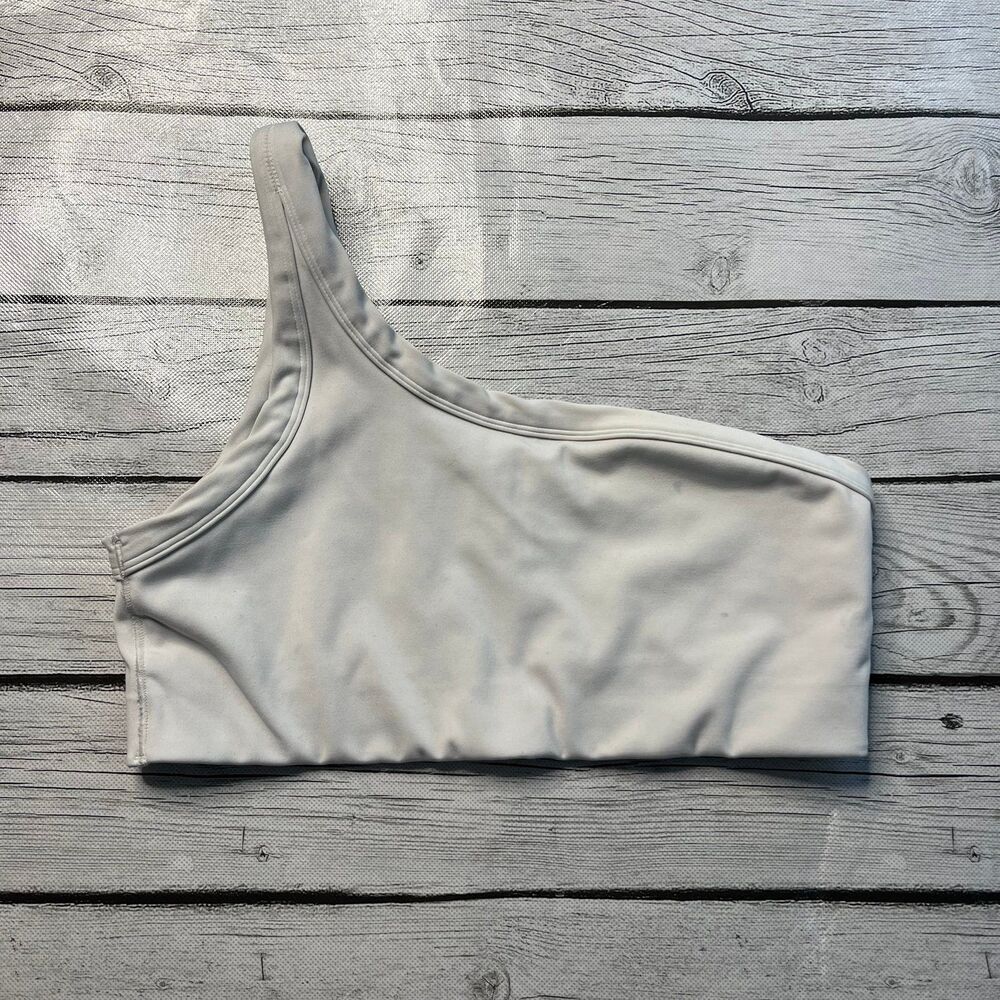 All in Motion Women's Light Support Asymmetrical Sports Bra white